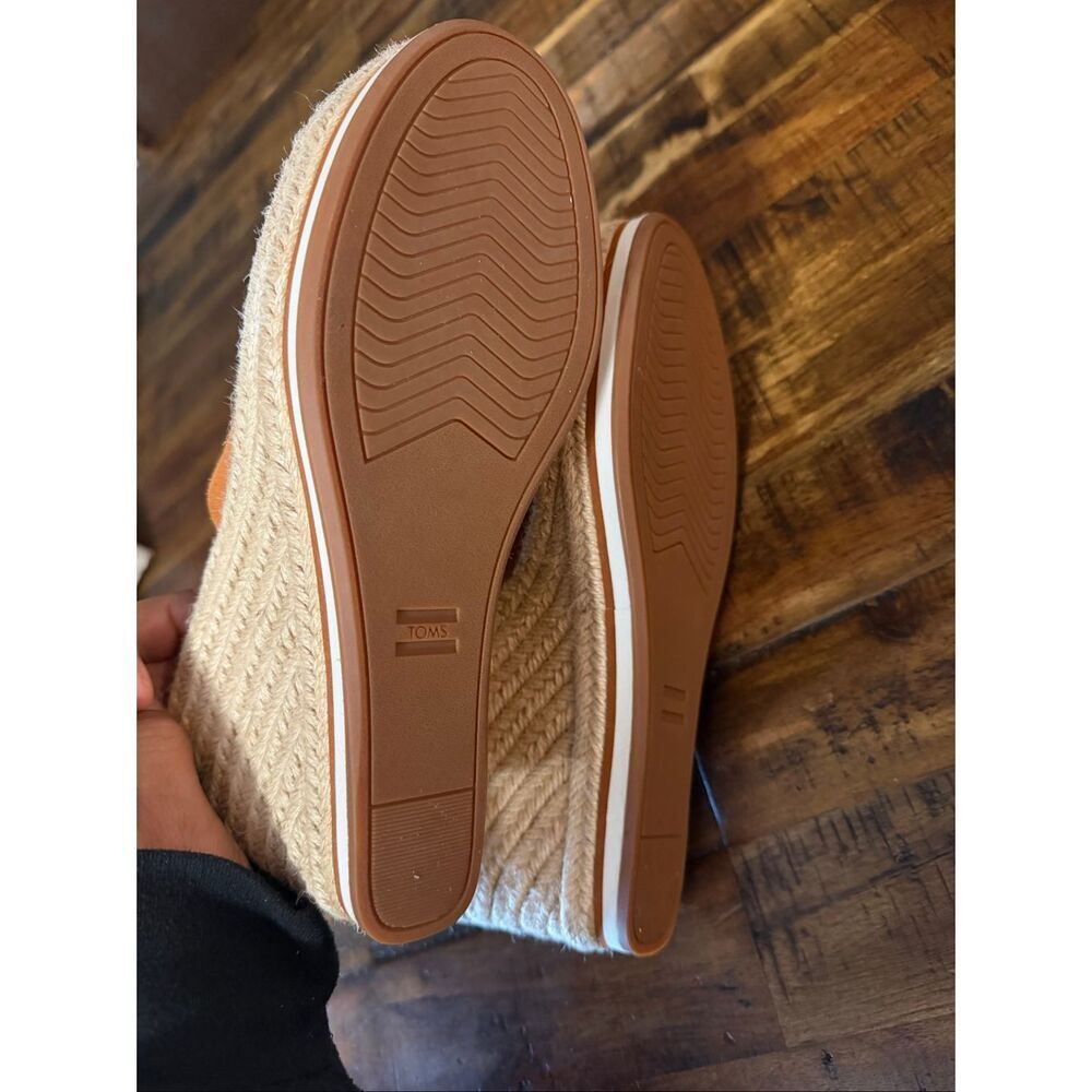 TOMS Women's Marisol Espadrille Wedge Sandals With Jute Wrap Heel NWT 9.5 - Picture 5 of 6